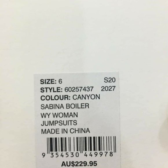 WITCHERY Limited Edition Sabina Boiler Jumpsuit Cotton Floral Pantsuit NWT RRP$2 - Picture 8 of 9